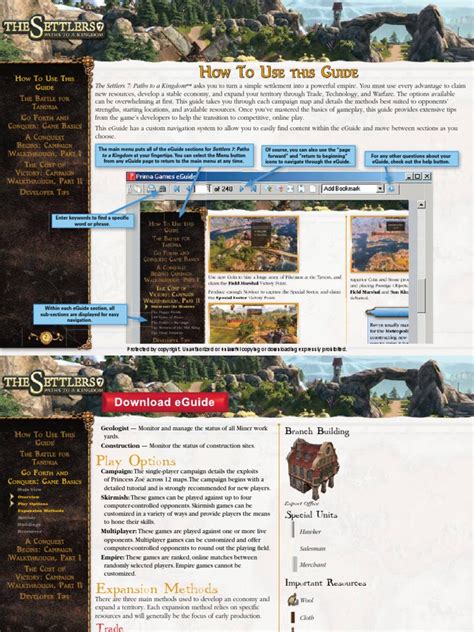 Settlers7 Official Strategy Guide Preview | PDF | Strategy Guide ...