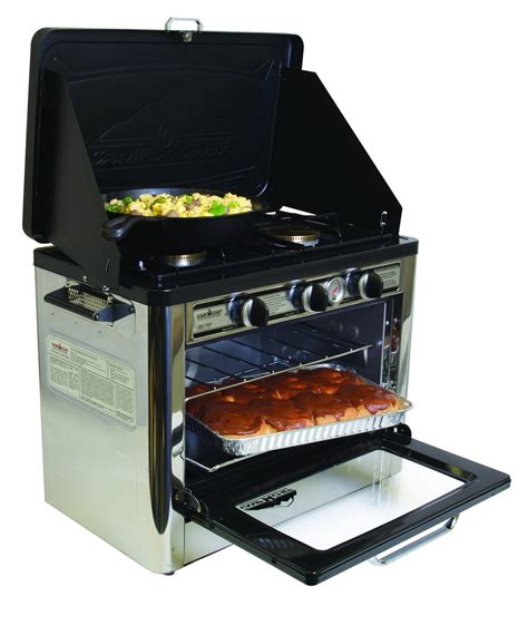 Camp Chef: Deluxe Outdoor Oven with 2-Burner Camping Stove