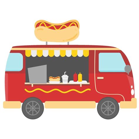 hot dog food truck vector design 3700272 Vector Art at Vecteezy