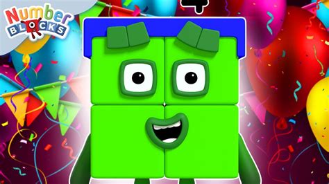 Happy Birthday to you! | Learn to count to Four | @Numberblocks - YouTube