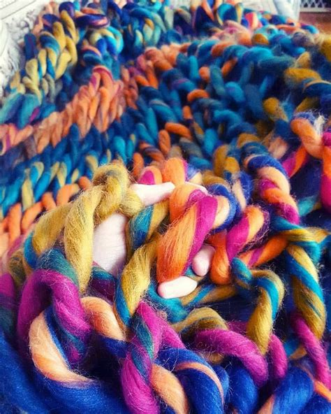 Chunky Knit Blanket-arm Knitting - Etsy