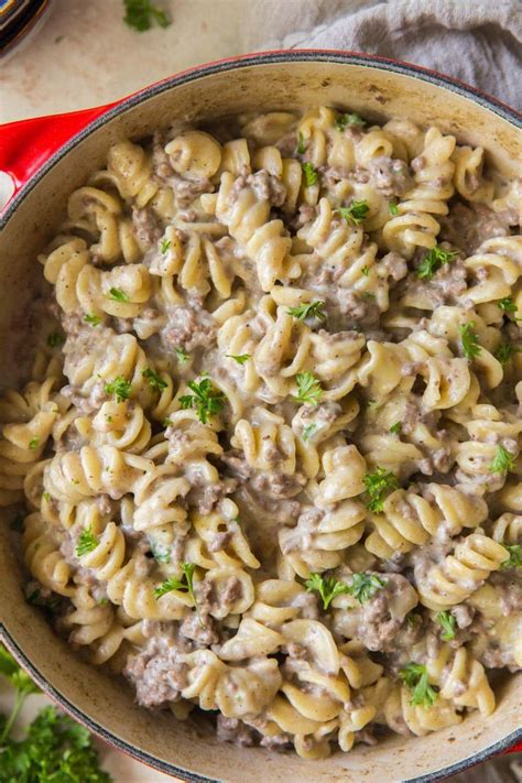 One Pot Ground Beef Stroganoff | YellowBlissRoad.com | Recipe in 2020 ...