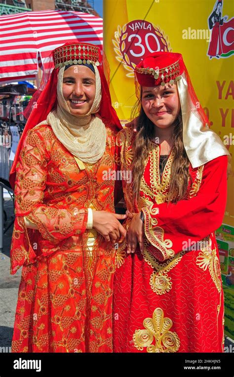 Turkish girls in national dress at Turkish promotion event, City Hall ...