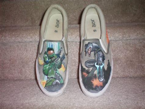 Halo Shoes by Paintforbrains on DeviantArt