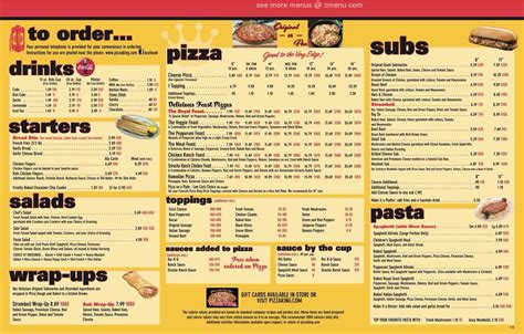 Online Menu of Pizza King Restaurant, Anderson, Indiana, 46013 - Zmenu