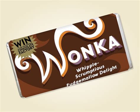 Printable Wonka Bar Wrapper Modern - Etsy