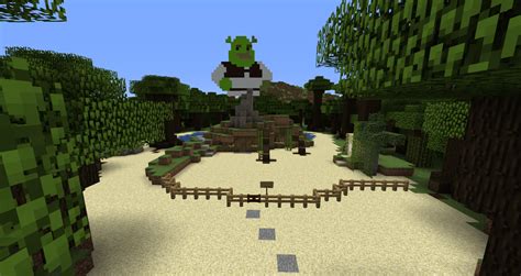 Shrek swamp I built with friends : r/Minecraft