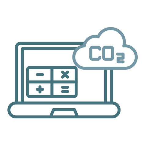 Carbon Footprint Calculator Line Two Color Icon 16843992 Vector Art at Vecteezy