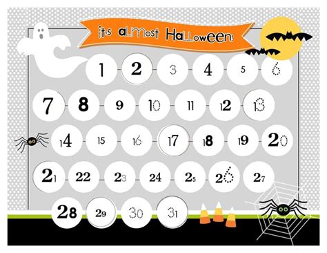 Halloween Countdown Printable