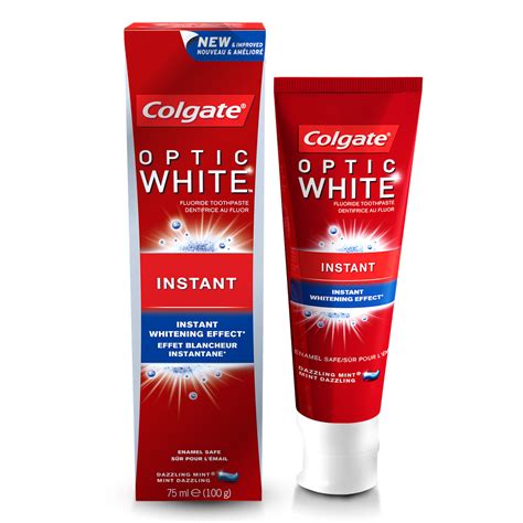 Colgate Fluoride Toothpaste Optic White Instant 75ml | Tooth Paste | Lulu KSA