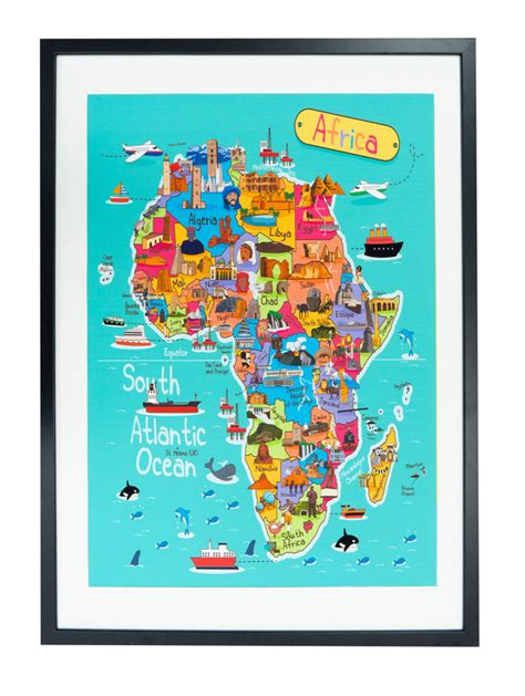 Africa Map Poster – Kids Swag