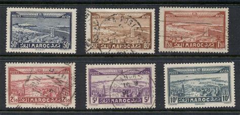 French Morocco 1933 Airmail MLH/FU Islands In The Pacific, Stamp Collecting, Airmail, Ephemera ...