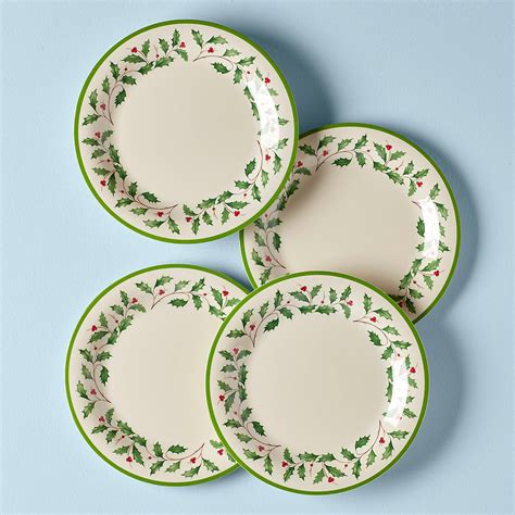 Holiday™ 4-piece Melamine Dinner Plate Set – Lenox Corporation