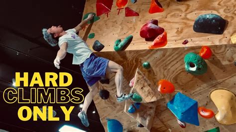 Trying the HARDEST BOULDERS in the climbing gym! - YouTube