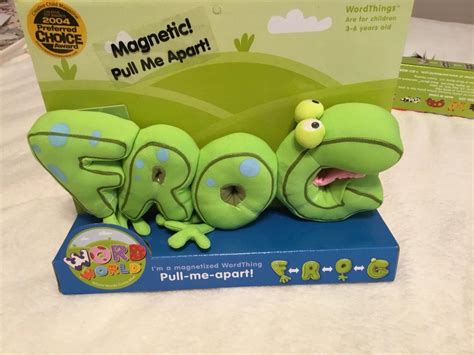 PBS Word World Frog Plush/Magnetic Toy Stuffed Animal Wordworld 2004 ...