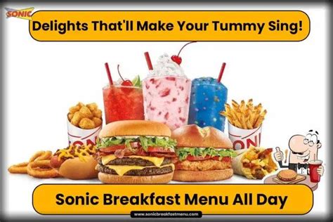 Sonic Breakfast Menu