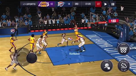 Lakers vs okc NBA mobile!!! - YouTube