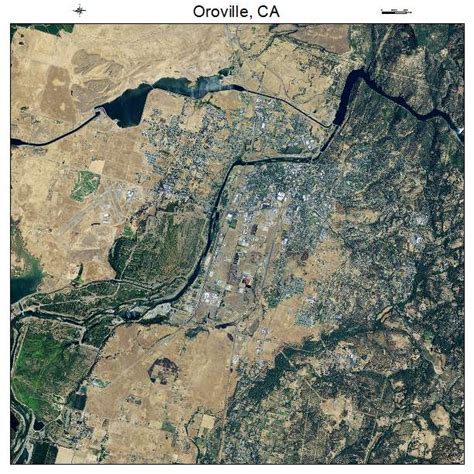 Aerial Photography Map of Oroville, CA California