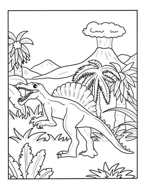 Spinosaurus Coloring Pages For Kids | Free Printable