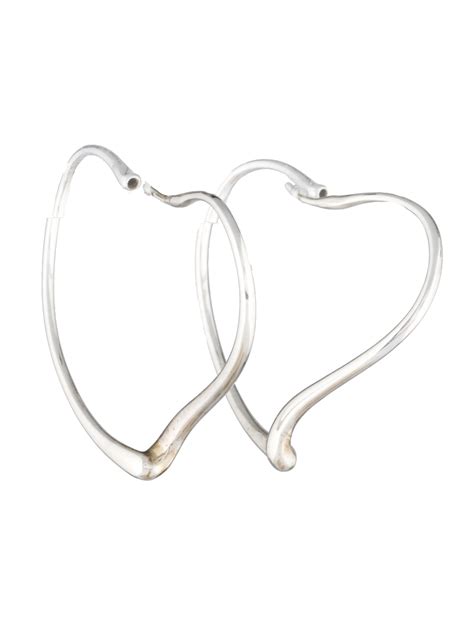 Tiffany & Co. Heart Hoop Earrings - Jewelry - TIF29066 | The RealReal