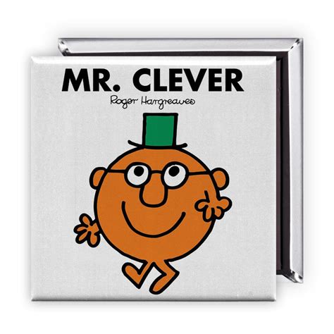 Personalised Mr. Clever Square Magnet