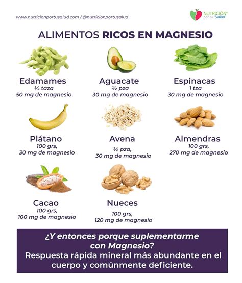 magnesio para dormir - Nutrición por tu salud