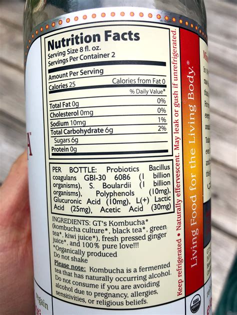 Kombucha Nutrition Facts Sugar | Blog Dandk