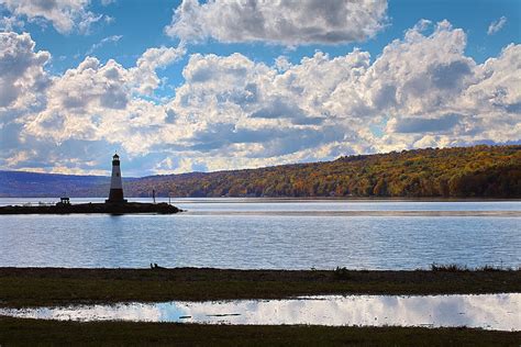 Cayuga Lake In Colorful Fall Ithaca New York IIi Photograph by Paul Ge