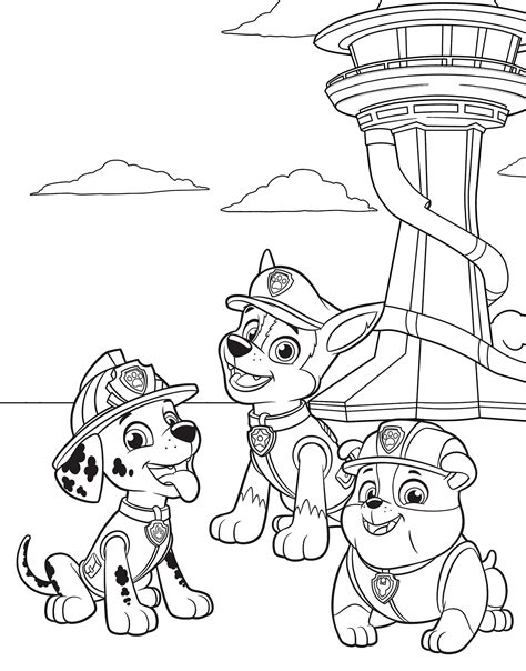 Free Printable Paw Patrol Coloring Pages For Kids