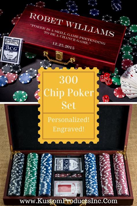 Personalized Poker Chip Set | Custom engraved gifts, Business gifts, Groomsman gifts