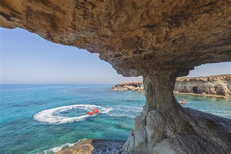 Ayia Napa, Cyprus. Sea Caves of Cavo Greco Cape. Stock Image - Image of arch, europe: 108274047