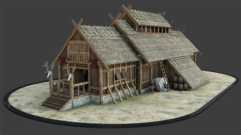 3D Models | Over a Million Models for Download | Viking house, Sci fi building, Polygon modeling