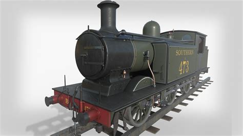 3D model Steam Train VR / AR / low-poly | CGTrader