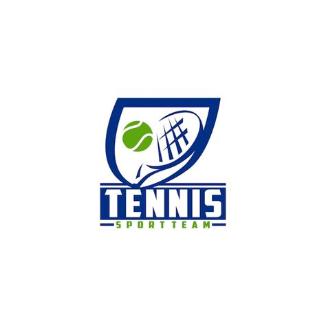 Tennis logo design template | Premium Vector