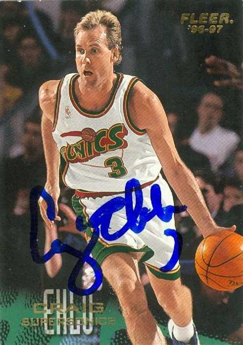 Craig Ehlo autographed Basketball Card (Seattle Sonics) 1997 Fleer #251