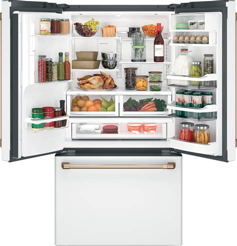 GE CAFE CYE22TP4MW2 22.2 cu. ft. French Door Refrigerator with Hot ...