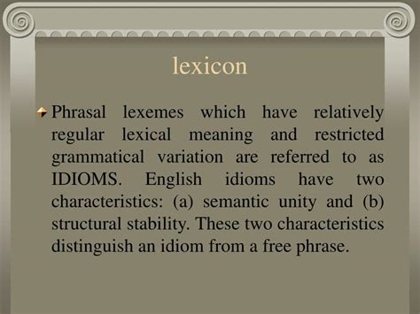 Examples Of Lexicon Words