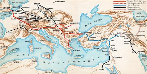 Simplon Orient Express map, c. 1932. (Photo: Arjan den Boer).17 ...