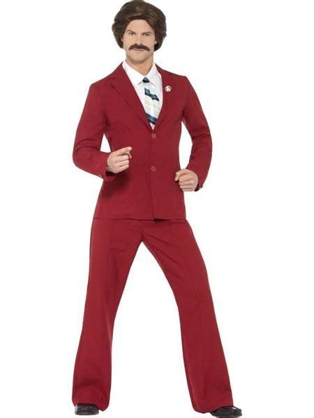 Anchorman Ron Burgundy Costume, with Suit, Mustache, Mock Shirt & Tie If you fancy transforming ...