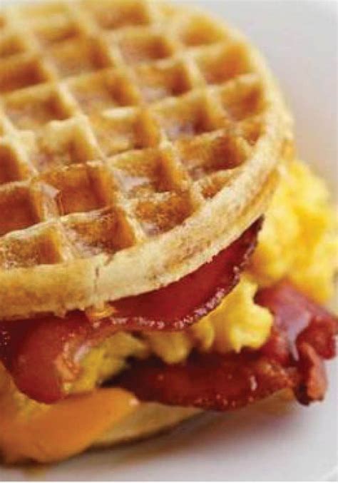 Eggo Sandwich | Waffle sandwich breakfast, Breakfast waffles, Waffle sandwich