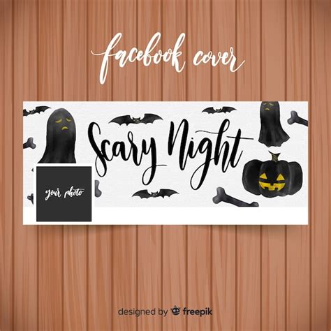 Watercolor facebook banner with halloween concept Vector | Free Download