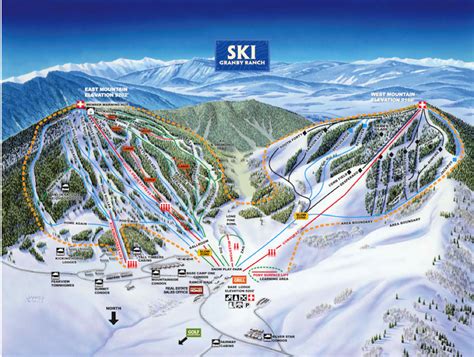 Colorado Ski Maps | Ski Granby Ranch Trail Map