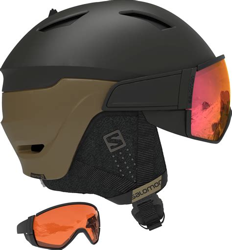 Salomon Driver Ski Helmet Men black bronze/solar red at addnature.co.uk