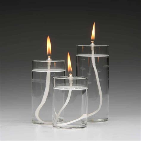 Oil Lamps - Glass Oil Candles - Votive & Pillar Oil Candles