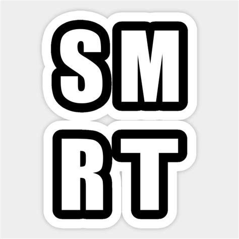 SMRT Character Square - Smrt - Sticker | TeePublic