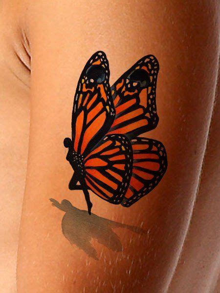 Awesome Monarch Butterfly Tattoo Design - 3D Monarch Butterfly Tattoos ...