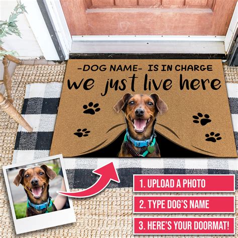 Personalized Dog Doormat | Dog person, Door mat, Dog door mat