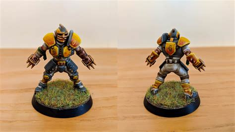 First finished player from my Human Blood Bowl team : minipainting