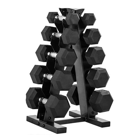 Complete Hex Dumbbells Set With Stand - HyGYM