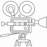 Movie Camera coloring Page  ColouringPages sketch template